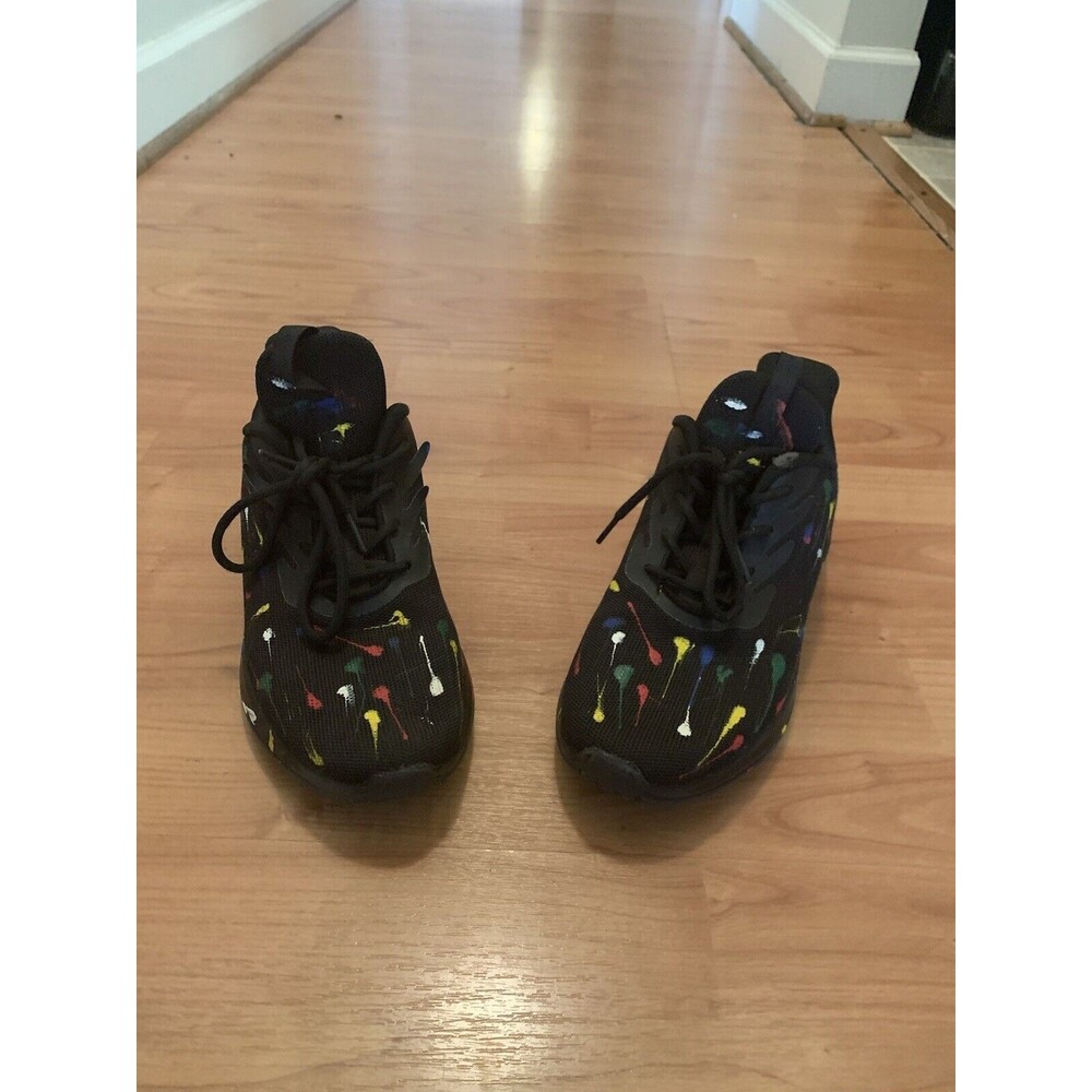 Soulsfeng Paint Splatter Men's Athletic Shoes Sneakers Cushion Training Size 8